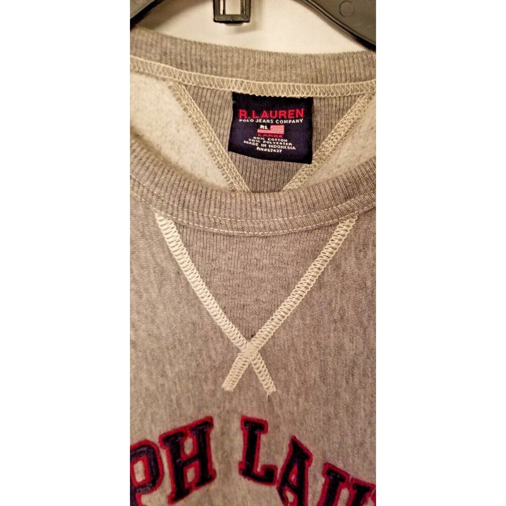 Ralph Lauren Unisex Sweatshirt Ralph Lauren Spell-Out Polo Jeans Size Large - Picture 4 of 9